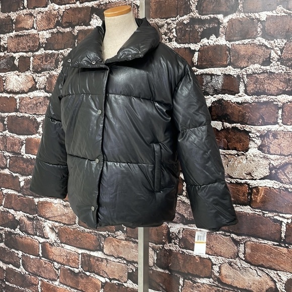 Vigoss Puffer Coat Winter Jacket Black NWT Pockets Size Small - Picture 6 of 12